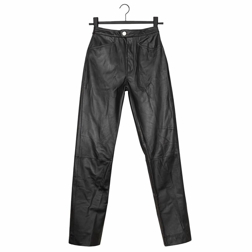 Wilsons Leather Maxima Pants Womens 2 Black 2 Pocket Biker Rocker Western
